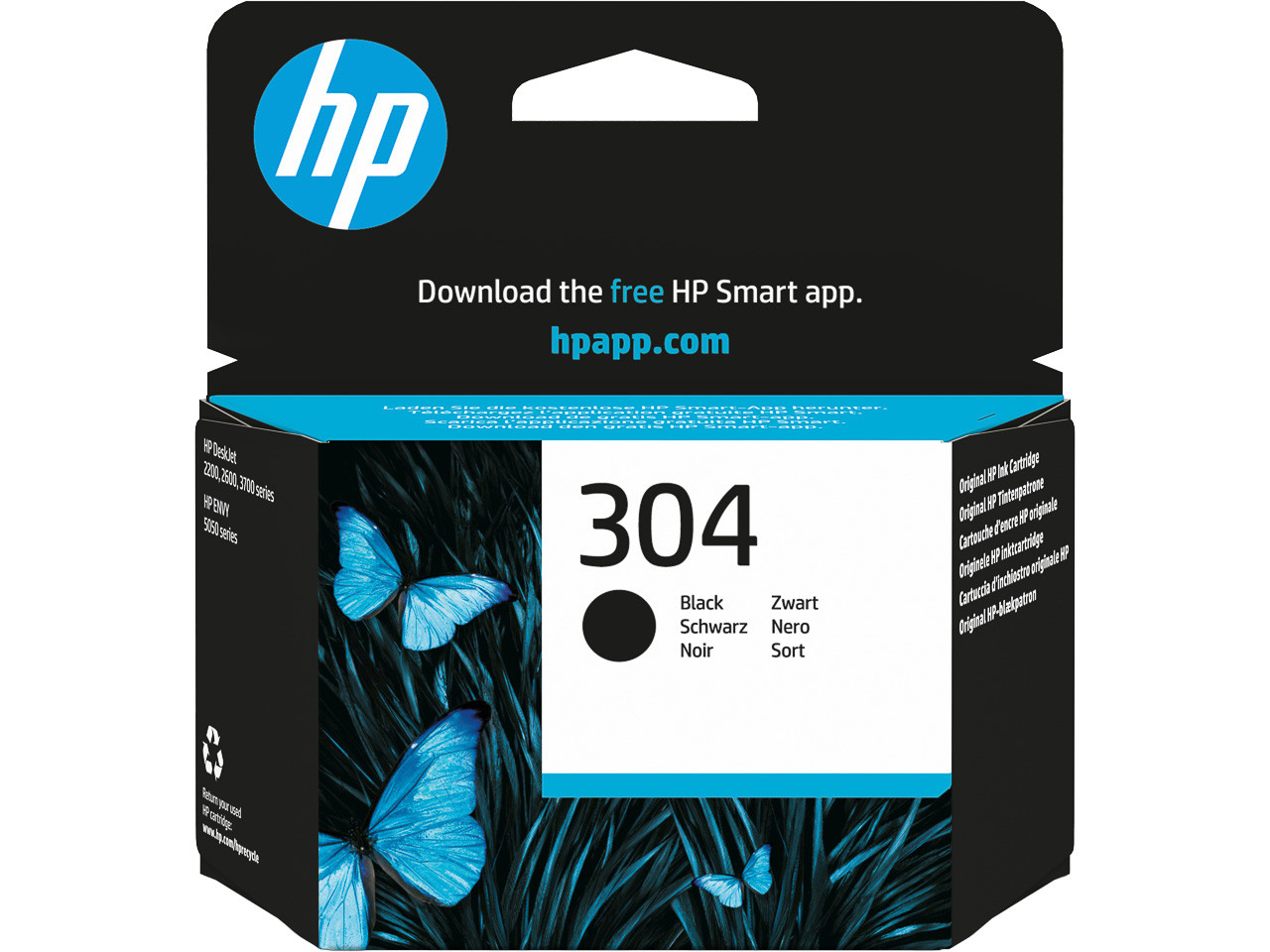 HP (ORIGINAL) - HP 304 Noir Cartouche d'encre originale N9K06AE